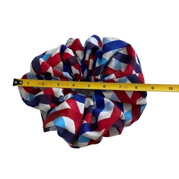 Hair Scrunchie. Multicolor. XL. 4th Of July. Patriotic. America. Holiday. Cute - Picture 13 of 14
